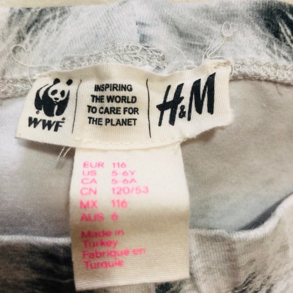 H&M leggings Animal print for Girl Size 5-6 - Picture 4 of 4